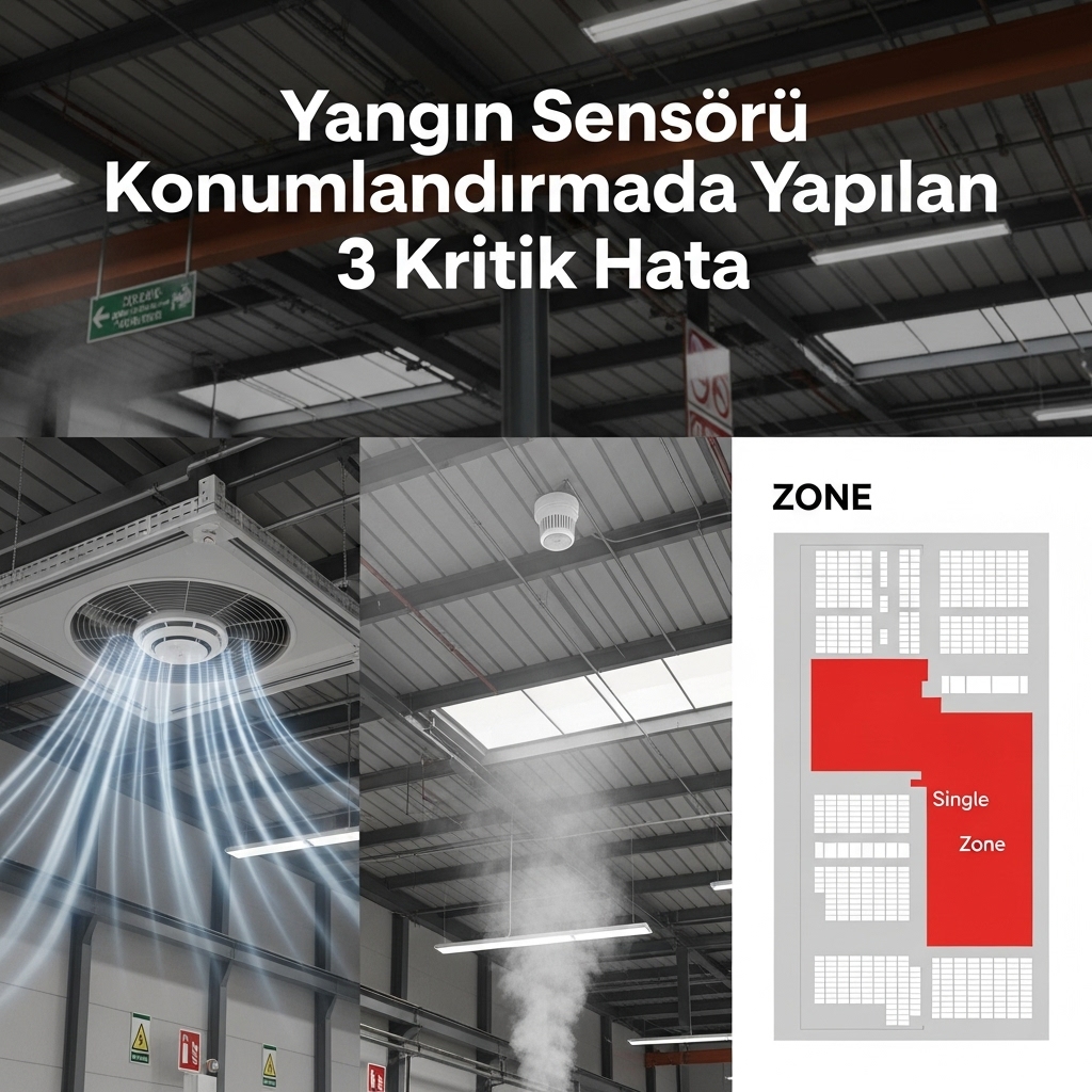 Yangın Sensörü Konumlandırmada Yapılan 3 Kritik Hata